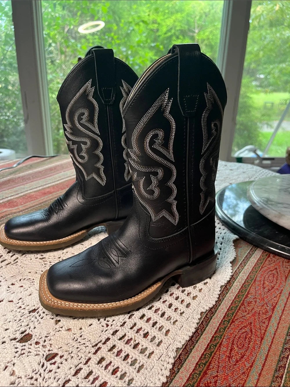 Cody James youth boys Nash western boot with performance sole broad square toe